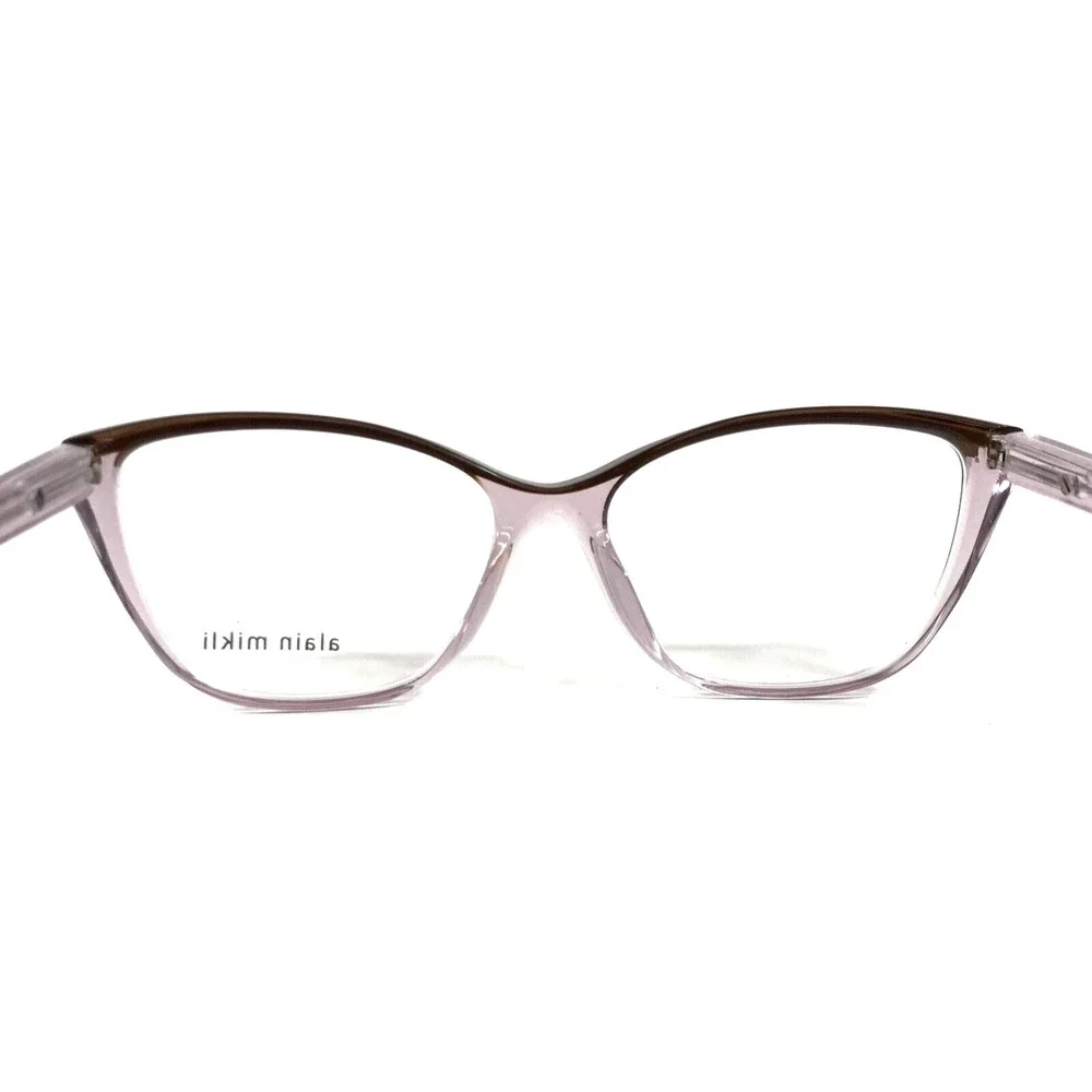 Alain Mikli Eyeglasses Frames A03502 004 Transparent Purple Brown 54-15-140